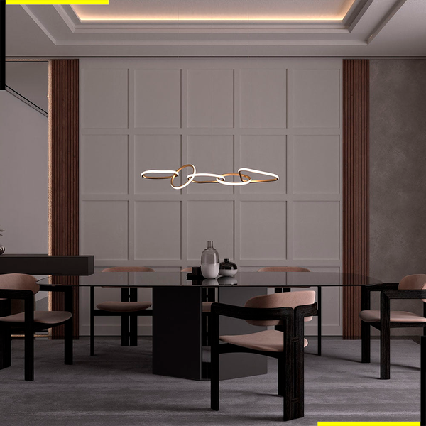 Pendente LED Zena 67W 3000K 5360Lm Bivolt | Nordecor - 2597